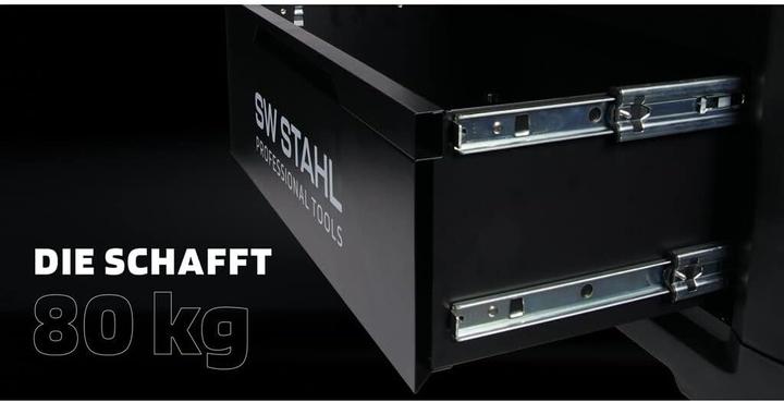 Produktbild SW-Stahl Z3113 Profi Werkstattwagen TT801 blau I 8 Schubladen I 4 Schubladen gefüllt I 246 teilig I (246 x)