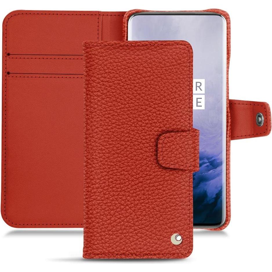 Thumbnail - Noreve Lederschutzhülle Wallet (OnePlus 7 Pro), Smartphone Hülle, Orange