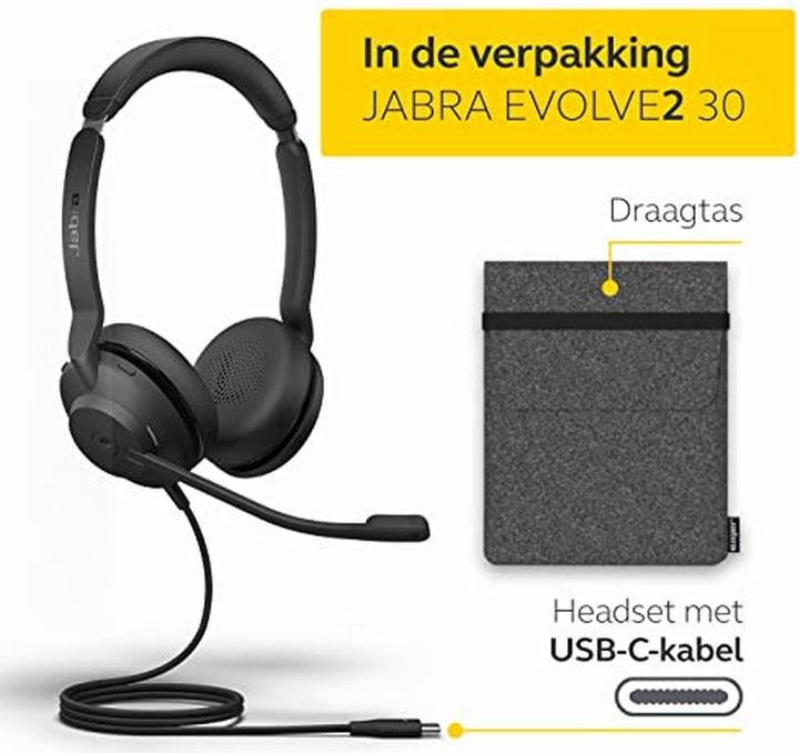 Image du produit Jabra Evolve2 30 SE UC Stereo NC (USB-C) (Filaire, USB-C)