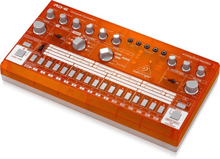 Productafbeelding Behringer RD-6-TG Maszyna perkusyjna - pomarańczowy przeźroczysty