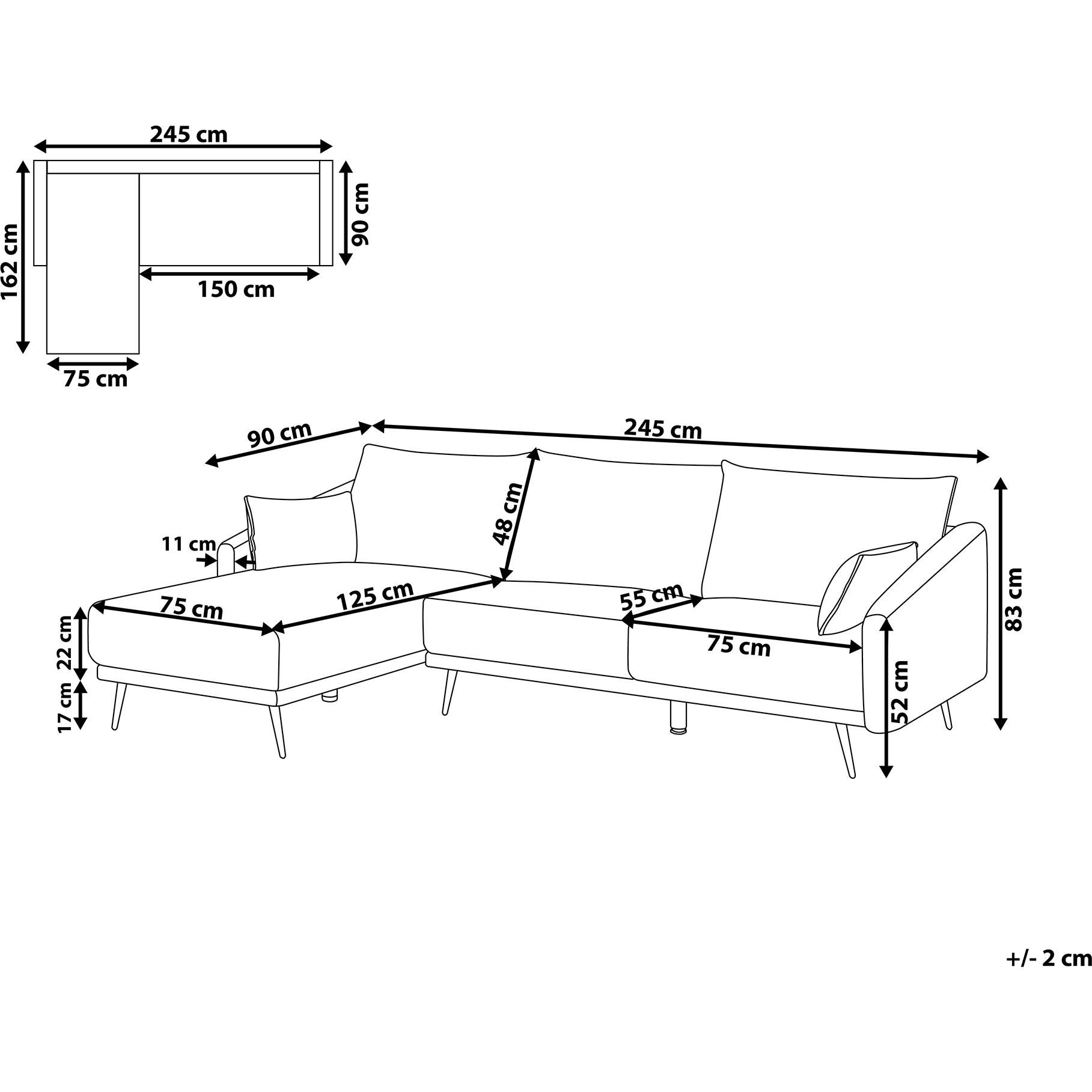 Thumbnail - Beliani, Sofa, Varde (Ecksofa)