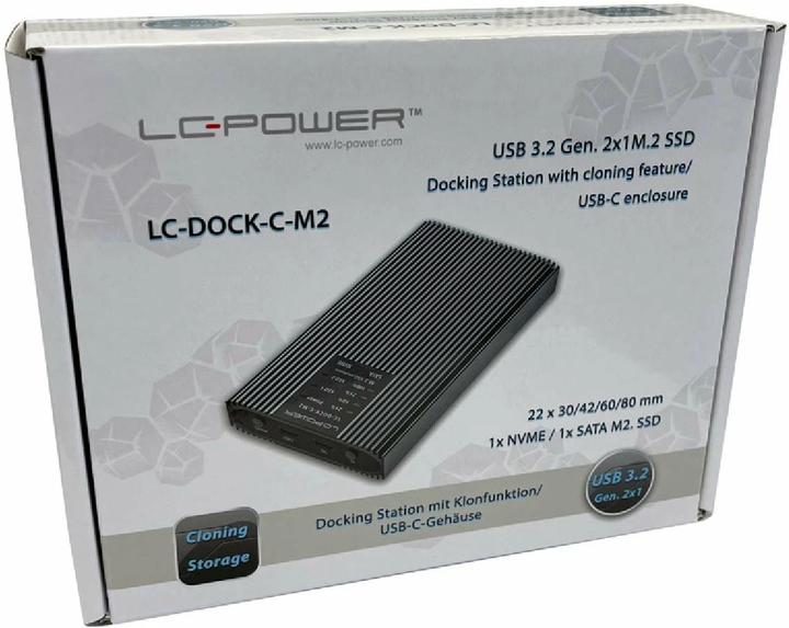 Image du produit LC-Power LC-DOCK-C-M2 Station d'accueil USB3.2 NVMe &SATA-M.2 détail (M.2)