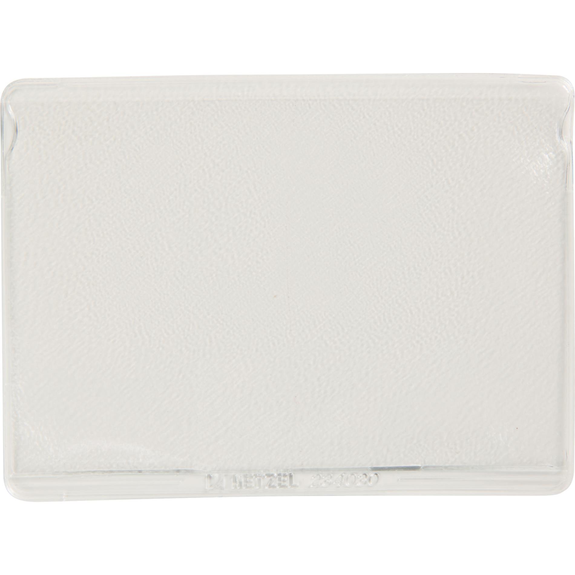 Rexel, Mappe, HETZEL Ausweishülle, A8 quer, 87 x 60 mm, PVC, genarbt 0,17 mm, 1 Fach, Weichfolie, oben offen, für (A8, 2...