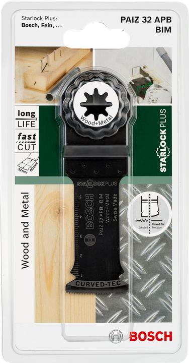 Actual product image Bosch Zubehör Starlock BIM plunge cut saw blade PAIZ 32 APB Wood and Metal, 60 x 32 mm