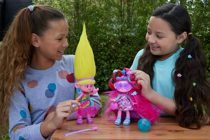 Productafbeelding Mattel Trolls 2in1 Haarspel Poppy