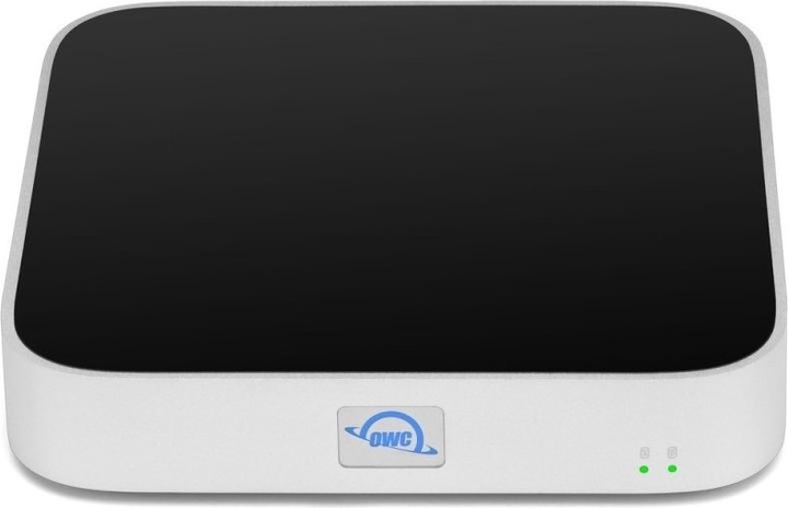 Actual product image OWC 2.0TB (HDD) miniStack STX Stackable Storage and Thunderbolt Hub Xpansion Solution - Silver