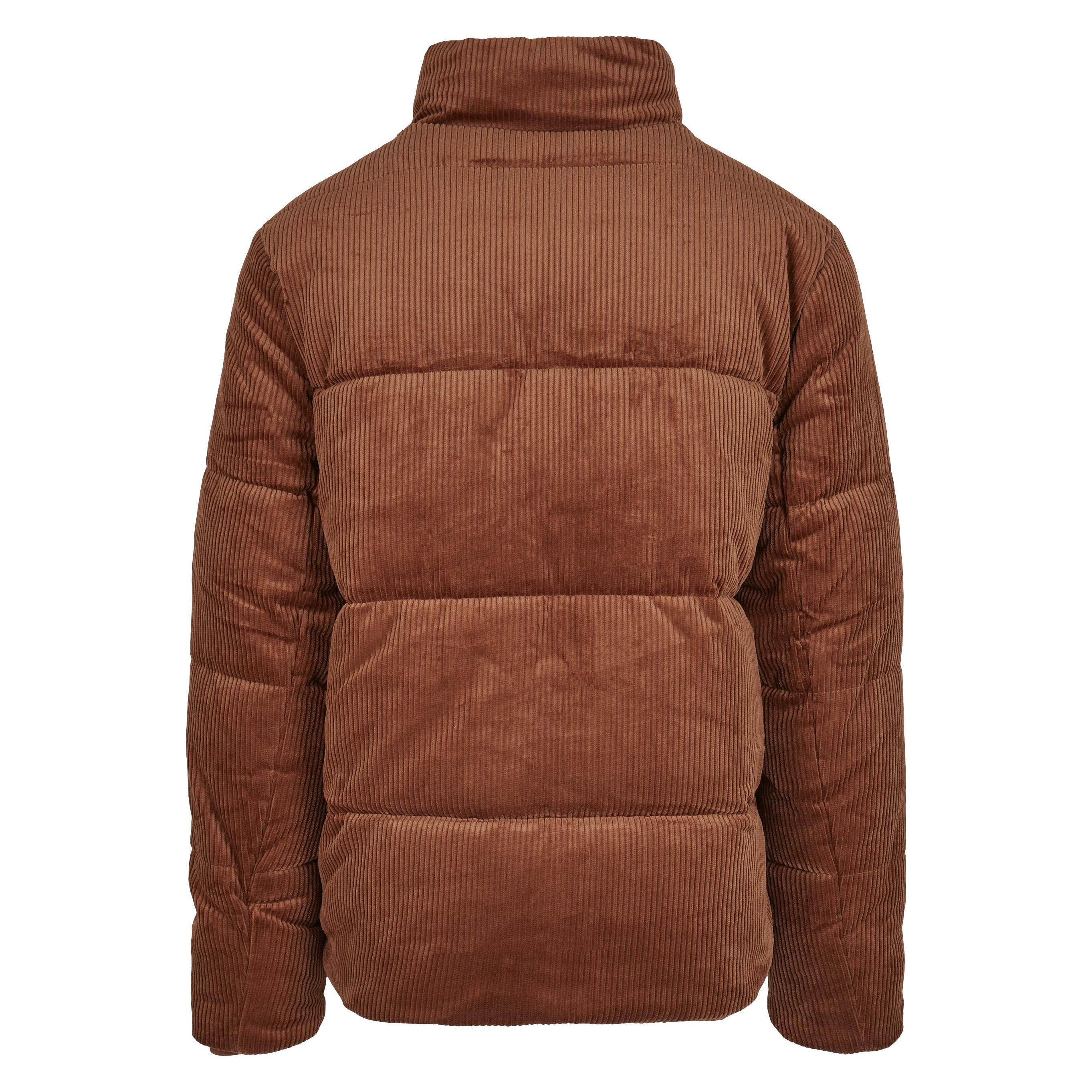 Urban Classics, Herren, Winterjacken, Boxy Corduroy Puffer Jacket, Braun, (L)