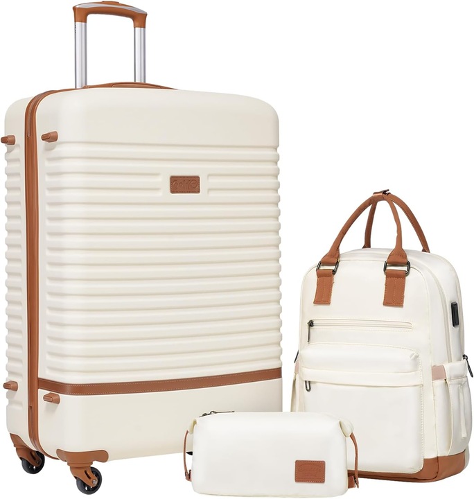 Actual product image Coolife 3-teiliges Reisegepäck-Set (93 l, Hand luggage (up to 50 litres), L (90 - 115l))