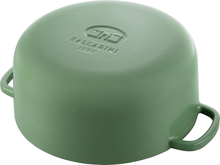 Immagine prodotto Ballarini Cocotte BELLAMONTE 28 cm rotonda 7,0 litri in ghisa arrosto verde (28 cm, Pirofila + casseruola, Ghisa)