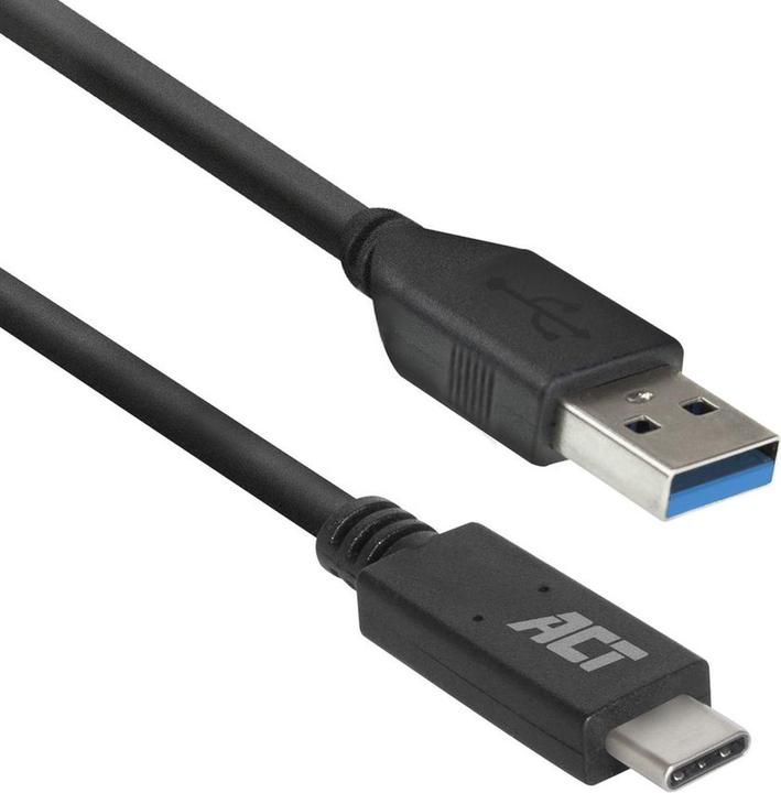 ACT USB 3.2 Gen1 connection cable A male - C male 1 meter (1 m, USB 3.2 Gen 1, 65 W)