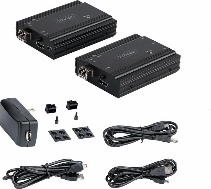 Produktbild StarTech HDMI LWL Extender - HDMI Video & USB Remote KVM Switch/Console Extender - bis zu (MultiMode) - MMF