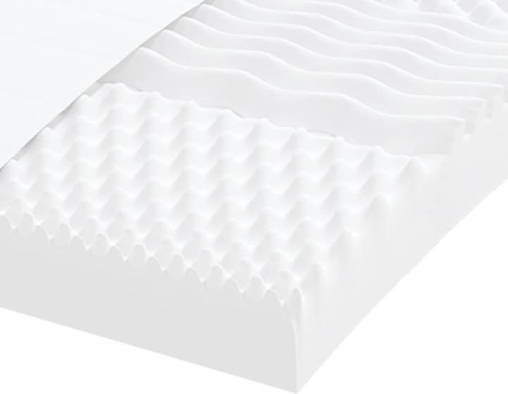 Image du produit vidaXL Schaumstoffmatratze 90 x 220 cm 7-Zonen Härtegrad 20 ILD (90 x 220 cm, Noyau de mousse)