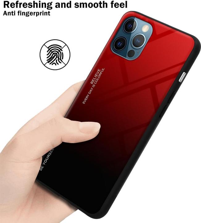 Produktbild Cadorabo TPU 2 Farben Glas Cover (Apple iPhone 12, Realme 12 Pro+)