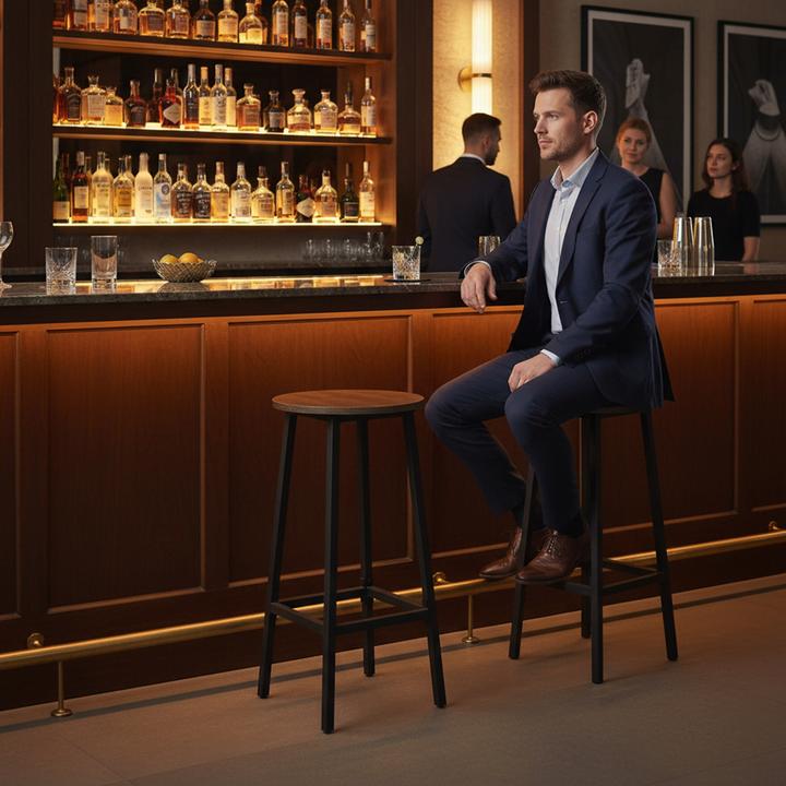 Actual product image Relaxdays 2x barstools