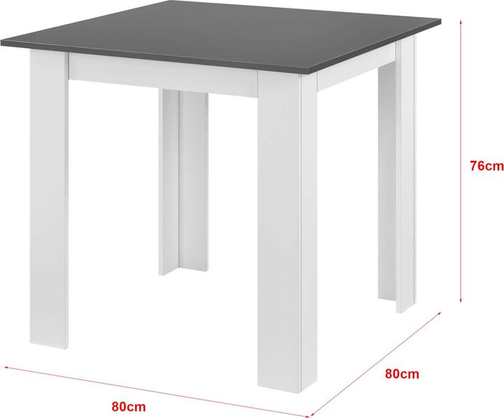 Produktbild En.Casa Algermissen (80 x 80 x 76 cm)