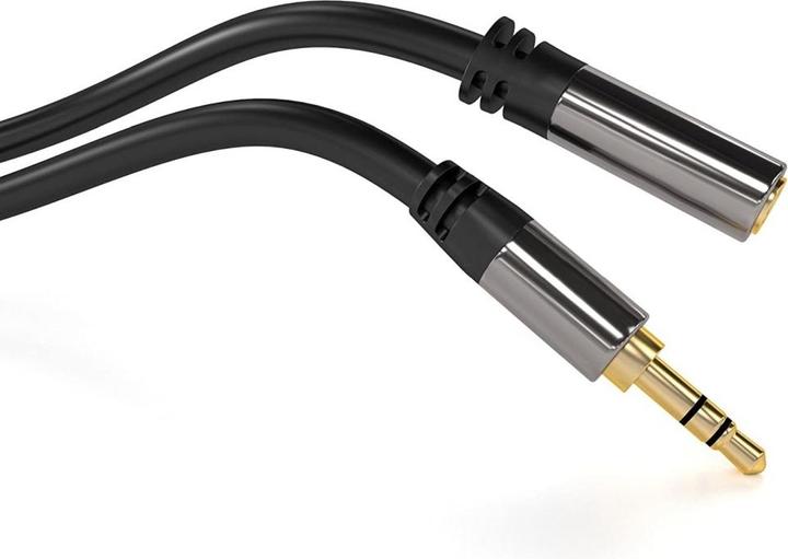 Produktbild PremiumCord HQ st??n??n?? prodlu??ovac?? kabel Jack - Jack M/F (5 m)