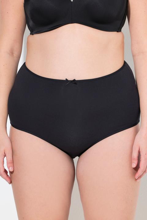Actual product image Ulla Popken 3-pack color block maxi briefs (50, 52)