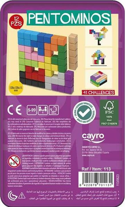 Produktbild Cayro FSC Pentominos in Metallbox