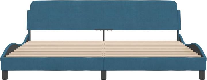 Produktbild vidaXL Bettgestell mit Kopfteil Samt (200 x 200 cm)