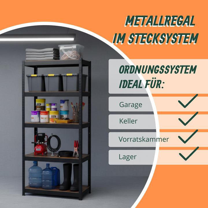Actual product image Relaxdays Industrial Schwerlastregal 168x80x40 cm