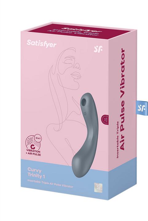 Produktbild Satisfyer Curve Trinity 1 Air Pulse Vibration Grau