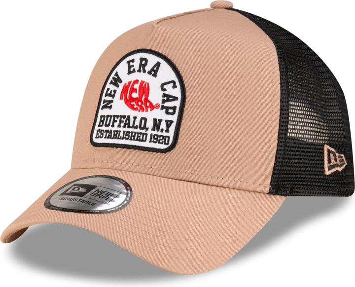 Produktbild New Era 9Forty A-Frame Trucker Cap - State Patch Beige (One Size)