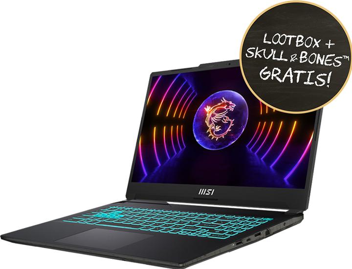 Produktbild MSI Cyborg 15 A13VE-1005 i5 16 N bk DOS (15.60", 512 GB, 16 GB, DE, Intel Core i5-13420H)