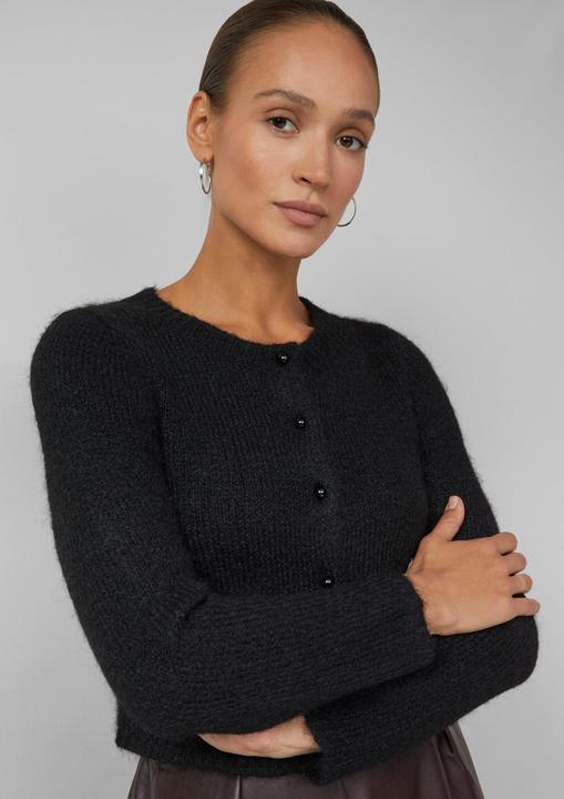 Produktbild s.Oliver Strickjacke Kurzer Strick-Cardigan mit Wolle (32)