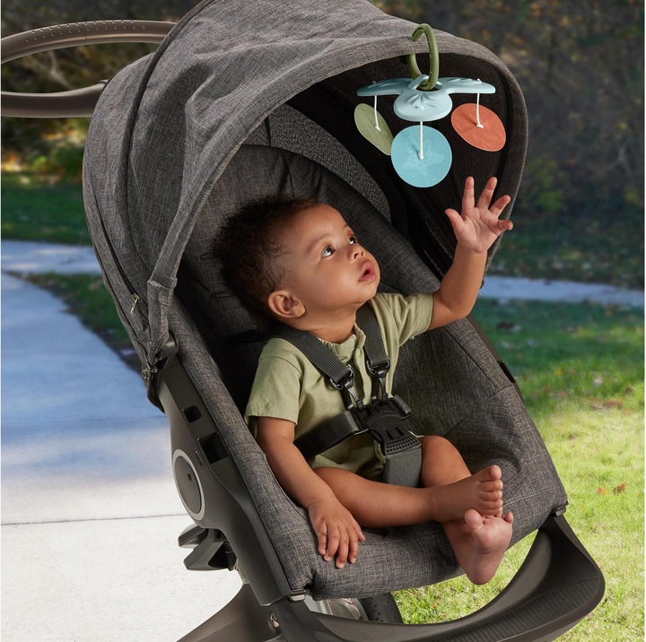 Productafbeelding Fisher-Price Simply Senses sensorische belevingsdeken speelmat voor baby's met 6 sensorische speeltjes