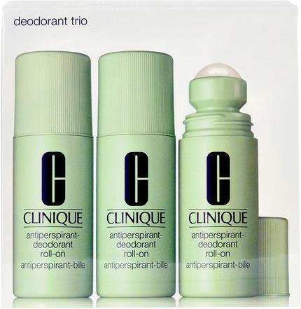 Actual product image Clinique Antiperspirant Deodorant Trio (Roll-on, 225 ml)