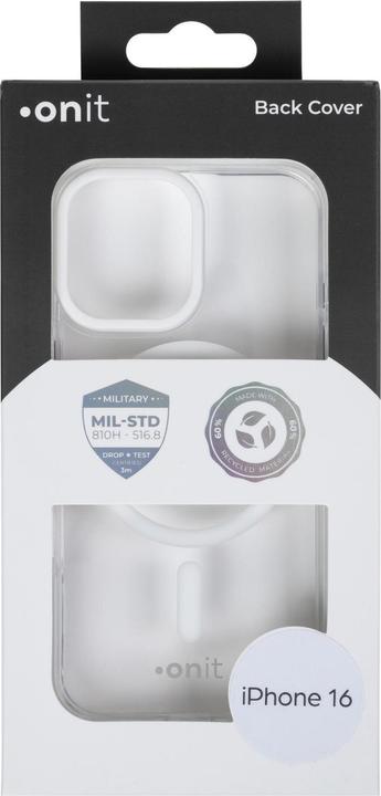 Produktbild Onit Back Cover Armorix iPhone 16 Weiss transparent (Apple iPhone 16)