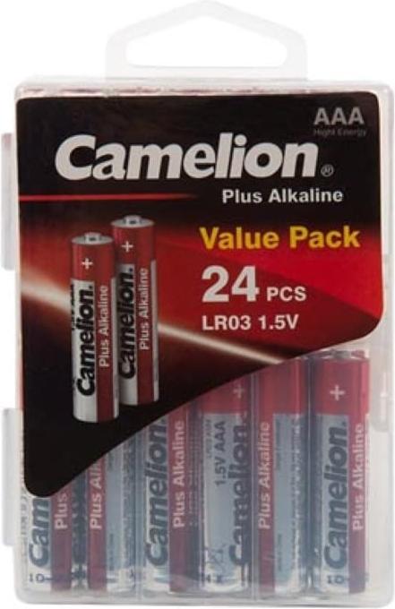 Pilha ALKALI-MANGAN AAA / LR3 1,5 V - 1200 mAh (24 pz./scatola di plastica) (24 pz., AAA, 1200 mAh)