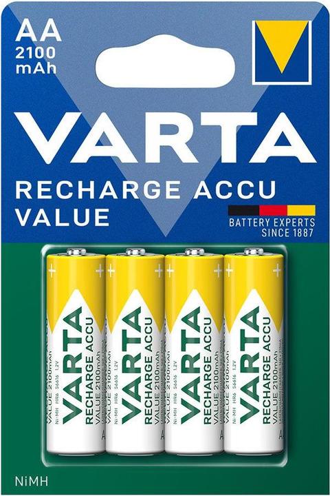Actual product image Varta Batteria Stilo AA Ricaricabile 2100mah Conf.Blister 4pz (4 pcs., AA, 2100 mAh)