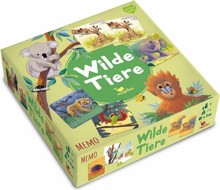 Actual product image Wild animals - Memo (German, 2 - 6 Players)