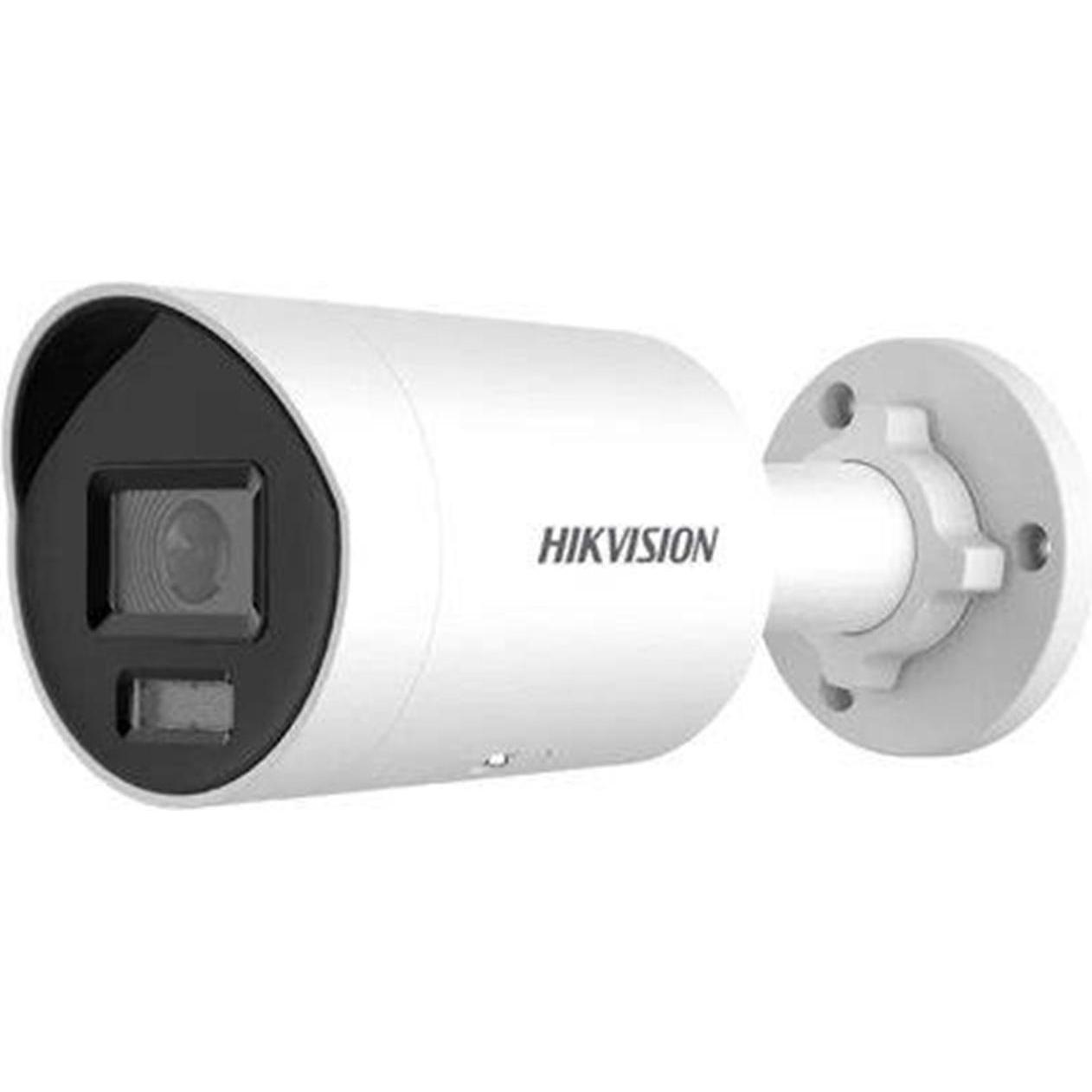 Hikvision DS-2CD2087G2H-LIU/SL(2,8mm)(eF) Luce ibrida intelligente Bullet da 8MP (3840 x 2160 pixel), Telecamera di rete, Bianco