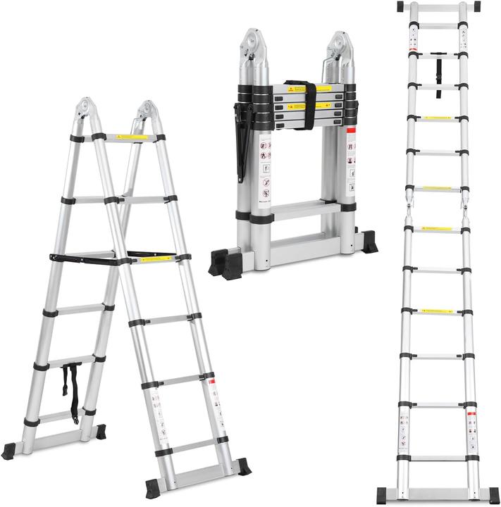 Lospitch Teleskopleiter (Teleskopleiter, 380 cm)