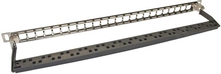 Wirewin 24-port 0.5 U patch panel, shielded