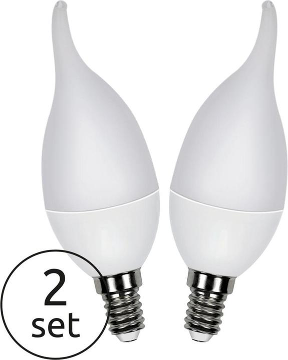 Produktbild Globo LED Leuchtmittel Aluminium 2xE14 LED (E14, 3 W, 250 lm, 2 x, G)