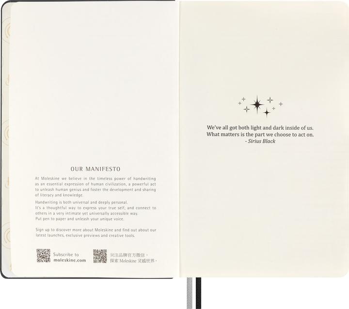 Actual product image Moleskine Limited Edition Harry Potter notebook (130 x 210 mm, Lined, Hardcover)