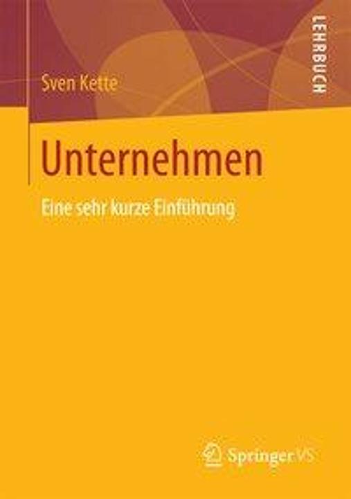 Produktbild Unternehmen (Deutsch, Sven Kette, 2017)