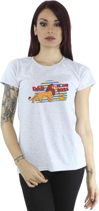 Actual product image Disney Womens/Ladies The Lion King Dad Boss Cotton T-Shirt (XXL)