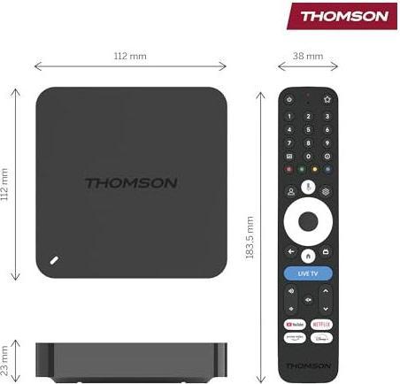 Produktbild Thomson Streaming BOX: 4K UHD Google TV Modell 245 (32 GB, Android 12)