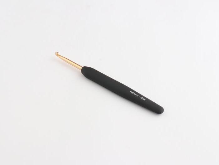 Produktbild Knitpro Häkelnadel mit Softgriff gold