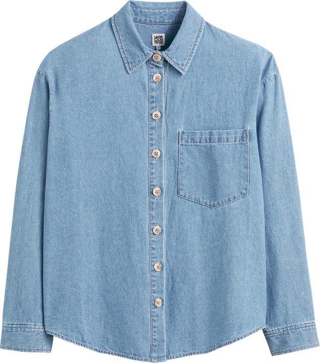 Produktbild La Redoute Collections Jeanshemd mit langen Ärmeln (48)