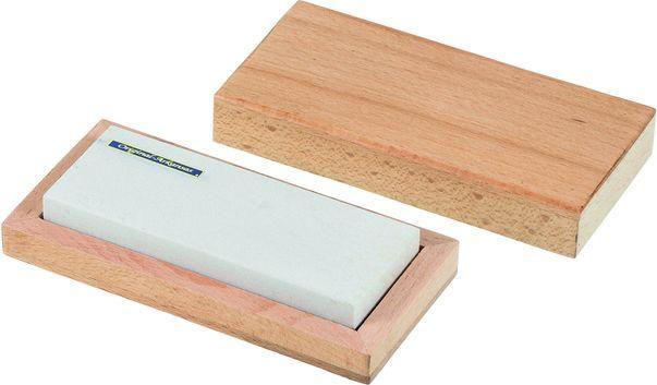 Image du produit Pierre à dresser Arkansas original (gris), grain 5000 dans un coffret en bois