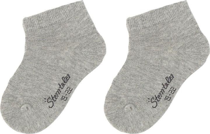 Sterntaler Socken Sneaker Uni 2er Set Silber Gr. 23/26 (23 - 26)