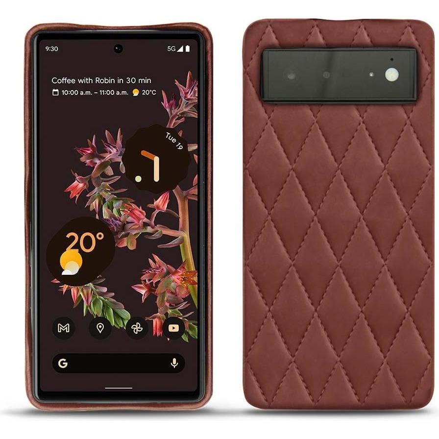Noreve Lederschutzhülle (Google Pixel 6), Smartphone Hülle, Rot