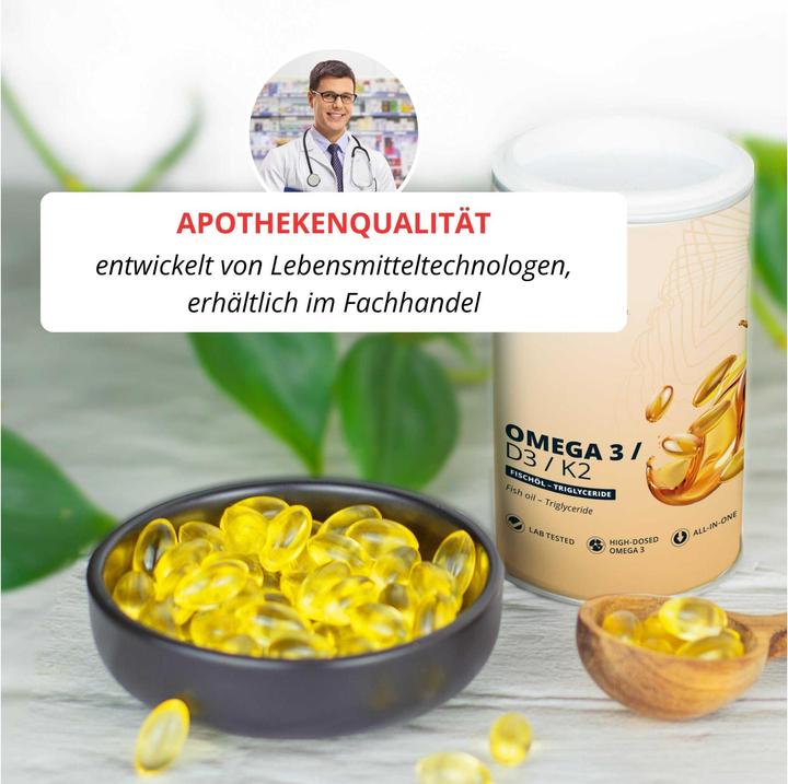 Actual product image Brandl Omega 3/D3/K2 (120 Piece, Capsules, 100 g)