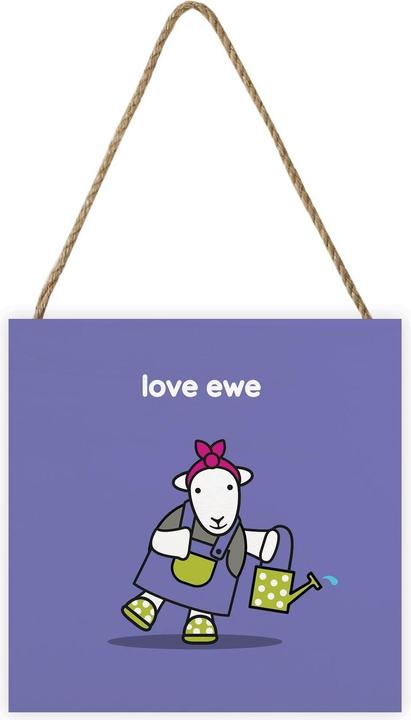 Actual product image Herdy Love Ewe Plaque