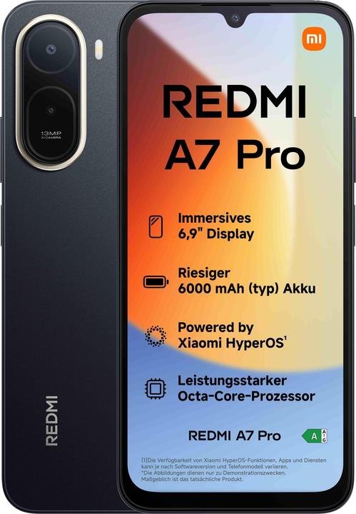 Produktbild Xiaomi Smartfon REDMI A5 3G+64G BLUE (64 GB, Black, Schwarz, 6.90", Dual SIM, 4G)